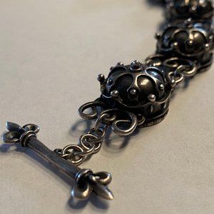 Mad Angels Sterling Silver Link Bracelet